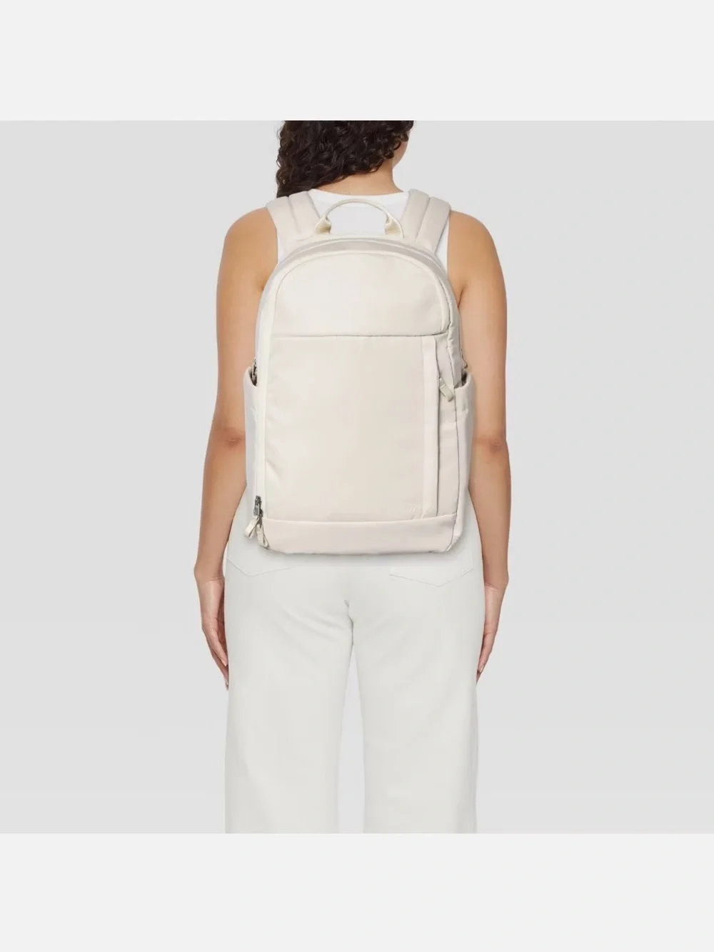 Neutral Cream Women’s Backpack - Minimal Urban Carry